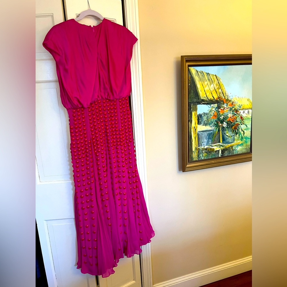 Markarian Pink Beaded Gown